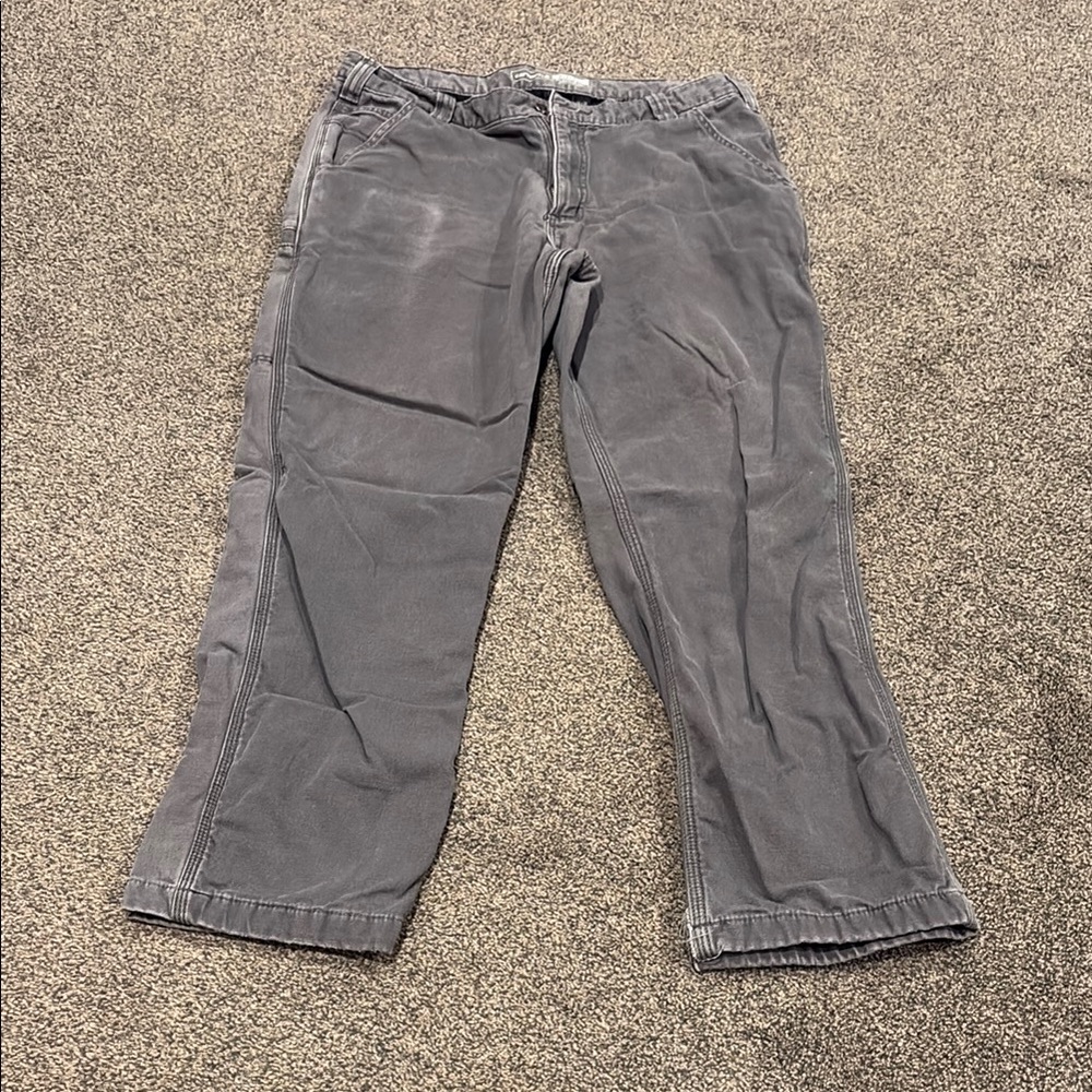 Carhartt fleece lined Men's Gray Pants